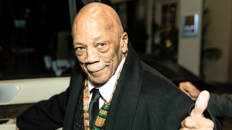 Quincy Jones thumbs up
