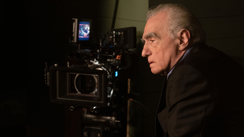 Martin Scorsese with a camera