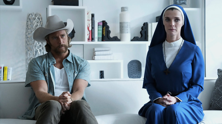 Mrs. Davis nun and cowboy