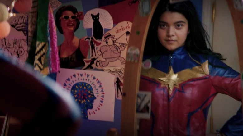 Kamala Khan poses in her Captain Marvel cosplay in "Ms. Marvel"