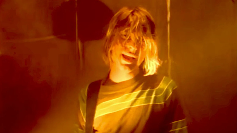 Kurt Cobain in the Smells Like Teen Spirit music video