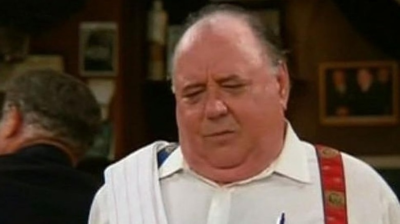 Pat Corley as Phil, closing his eyes on Murphy Brown