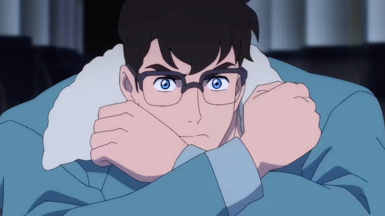 Clark crossing his arms in front of his chest in My Adventures With Superman