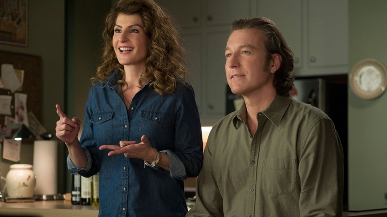 Toula and Ian in My Big Fat Greek Wedding 2
