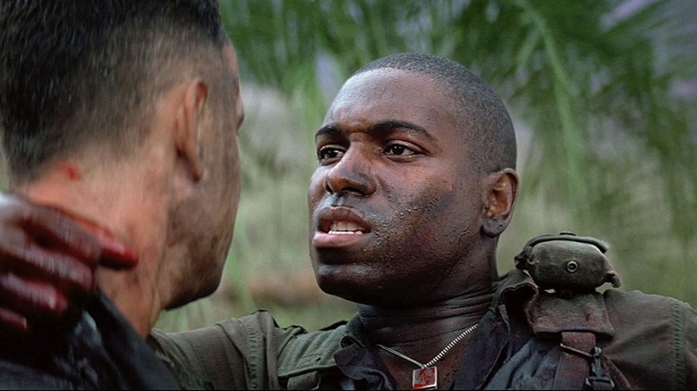 Tom Hanks and Mykelti Williamson in Forrest Gump