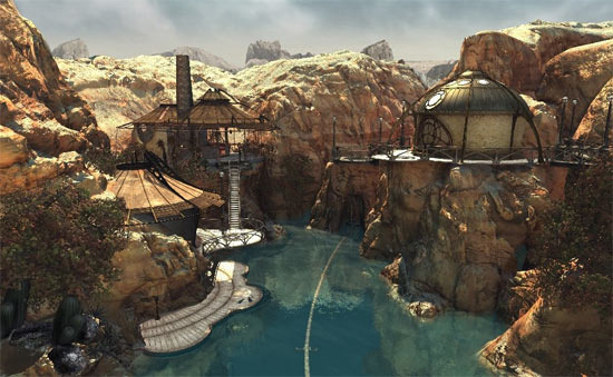 myst video game volcano