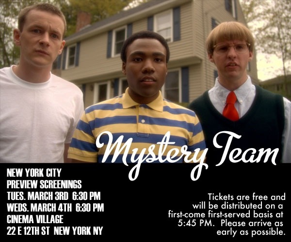 mystery team flyer