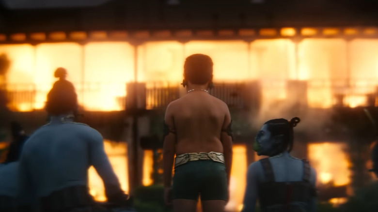 A young Namor in Black Panther: Wakanda Forever