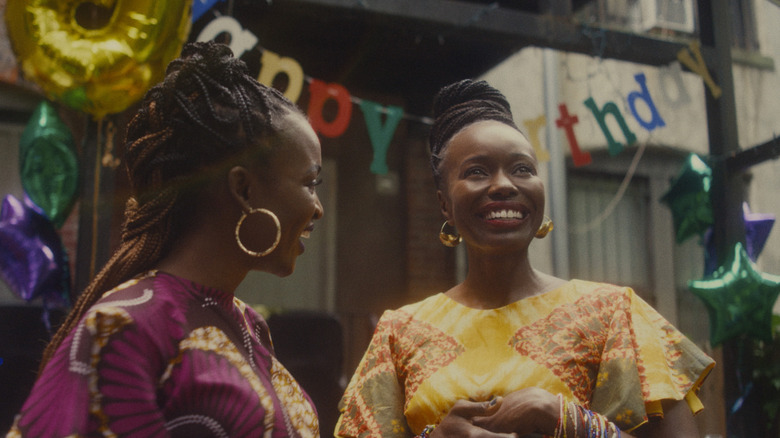 Zephani Idoko as Sallay and Anna Diop as Aisha in Nanny