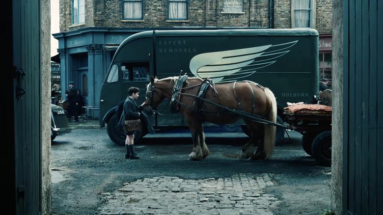 David McKenna as Digory Kirke beholds a winged horse in Narnia: The Magician's Nephew