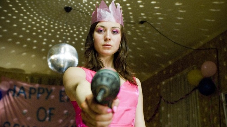 Girl with a power drill