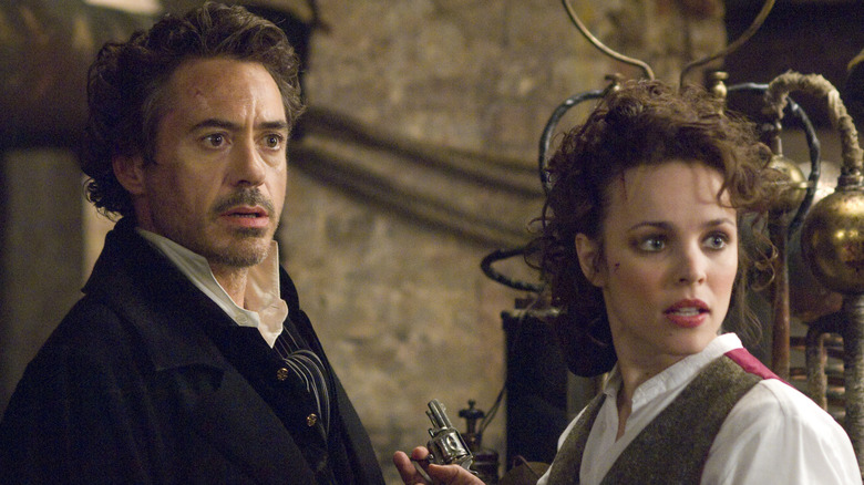 Sherlock Holmes RDJ and Rachel McAdams