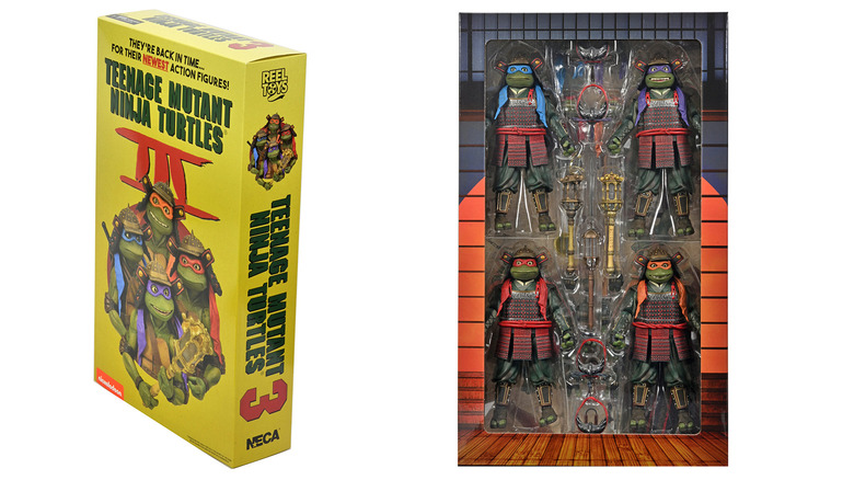 NECA Teenage Mutant Ninja Turtles 2 (TMNT) Secret of The Ooze - Roy's Pizza Box Bundle SDCC 2023