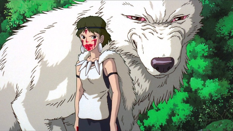 Princess Mononoke San and wolf