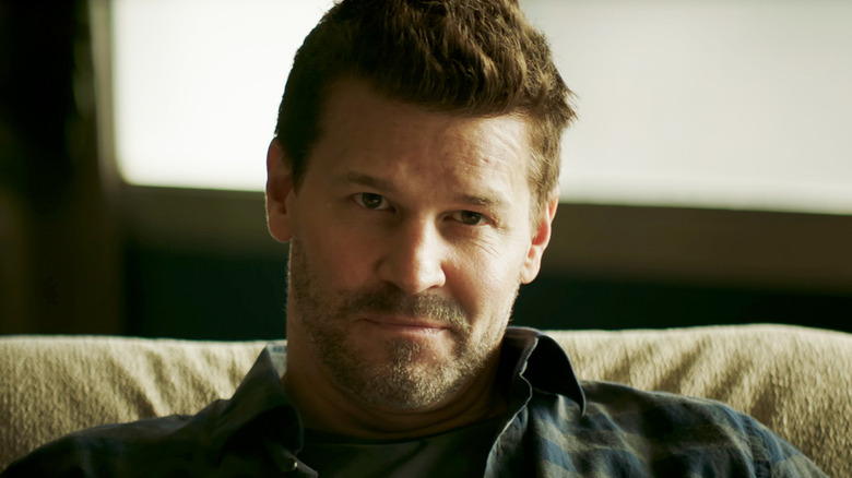 David Boreanaz's Jason Hayes smiles in closeup in SEAL Team