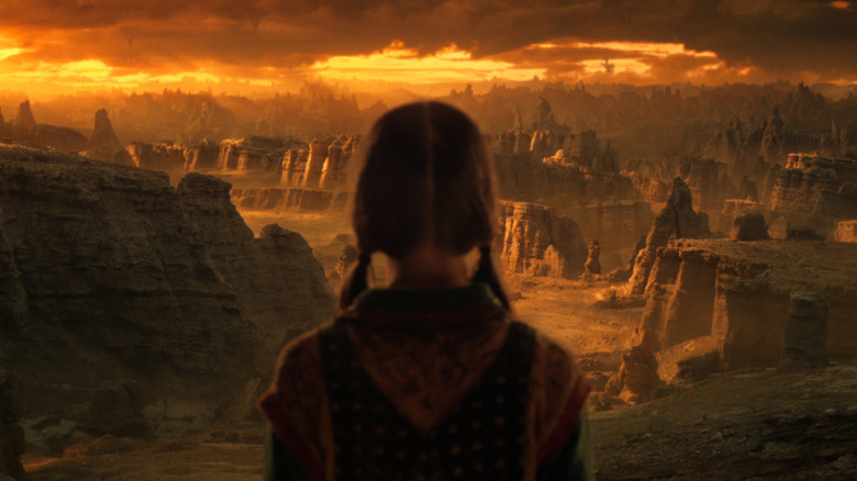 Holly Wheeler overlooking Dimension X on "Stranger Things"