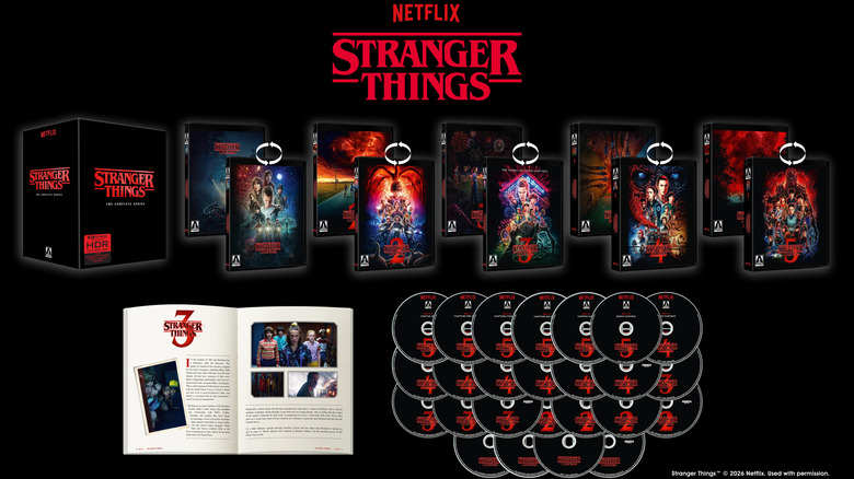 Stranger Things: The Complete Series box set contents from Arrow Video