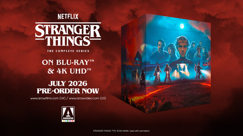 Stranger Things: The Complete Series box art promo image from Arrow Video