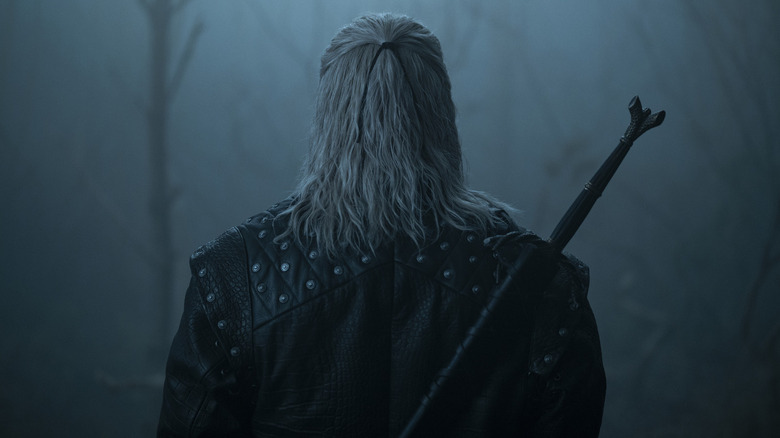 Geralet from Riffia shows his sword on the witch