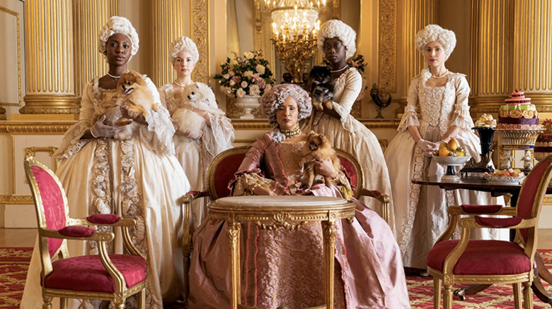 Golda Rosheuvel as Queen Charlotte in Bridgerton
