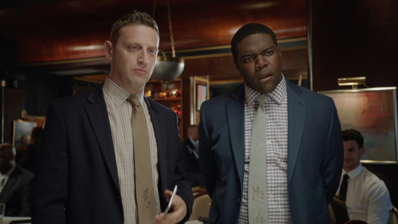 Tim (Tim Robinson) and Sam (Sam Richardson) with stained ties in Detroiters