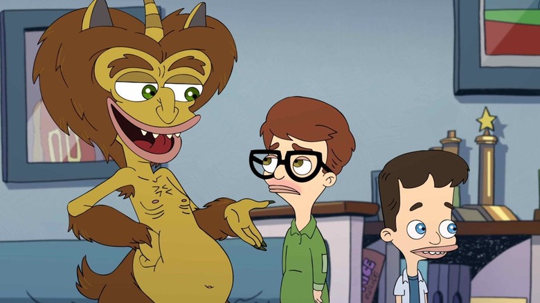 Nick, Andrew, and Hormone Monster in Big Mouth