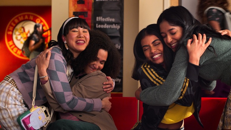 Ramona Young, Lee Rodriguez, Megan Suri and Maitreyi Ramakrishnan in Never Have I Ever