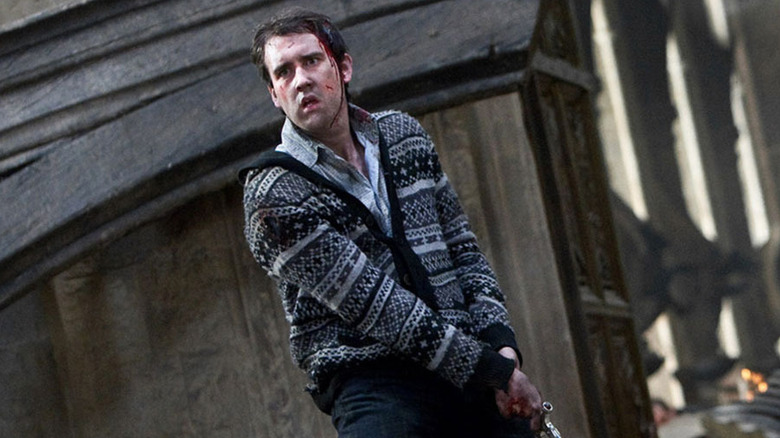 Neville holding the Sword of Gryffindor in Harry Potter and the Deathly Hallows Part Two