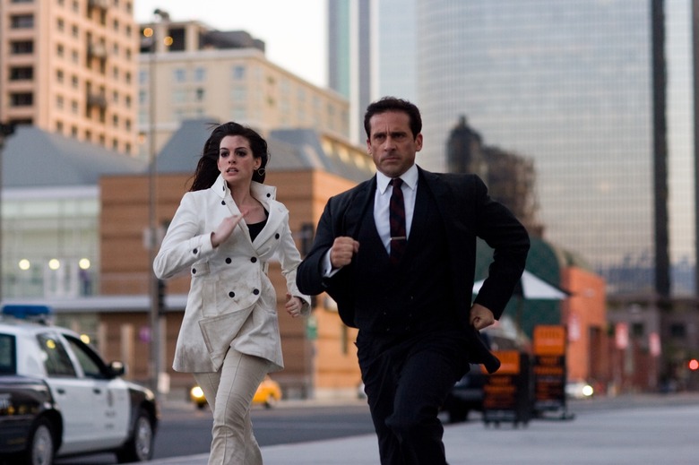 Anne Hathaway and Steve Carell in Get Smart