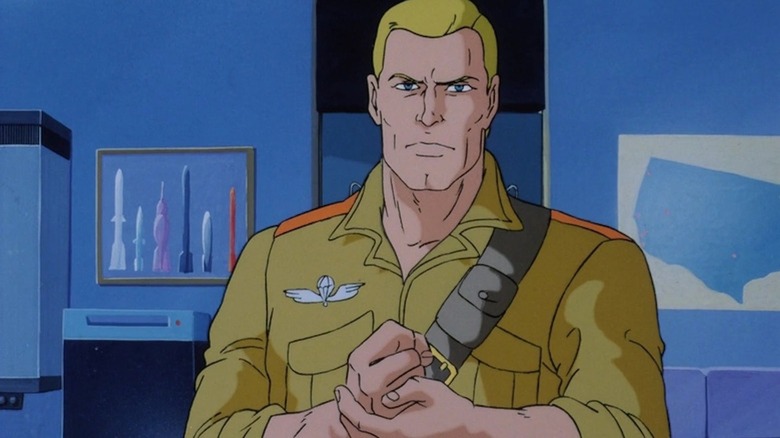 An animated Duke wears a bandolier in G.I. Joe: The Movie
