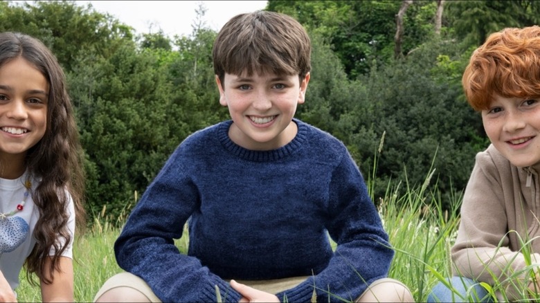 Harry Potter TV show stars Arabella Stanton, Dominic McLaughlin, and Alastair Stout