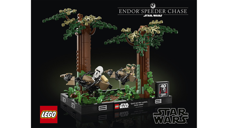 LEGO Star Wars Return of the Jedi Speeder Bike Chase Diorama