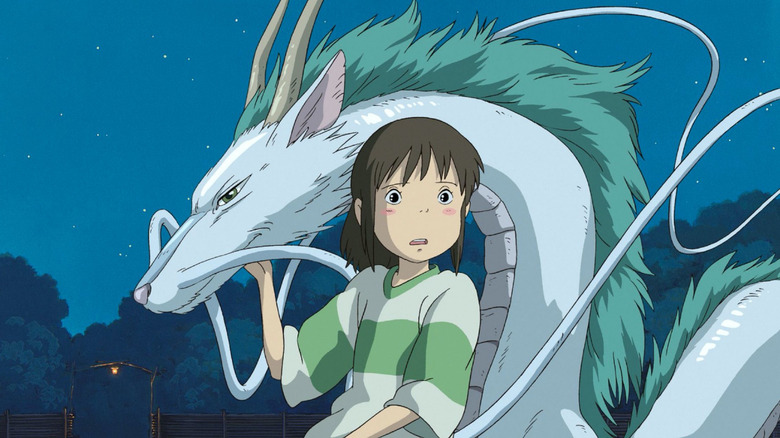 Haku and Chihiro in Spirited Away