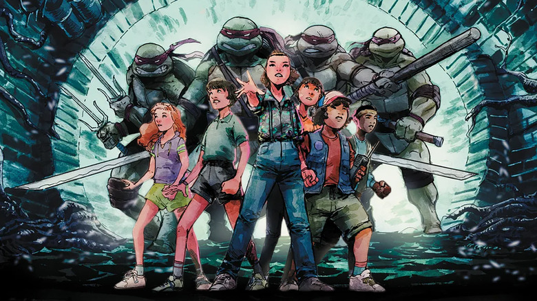 TMNT x Stranger Things comic 