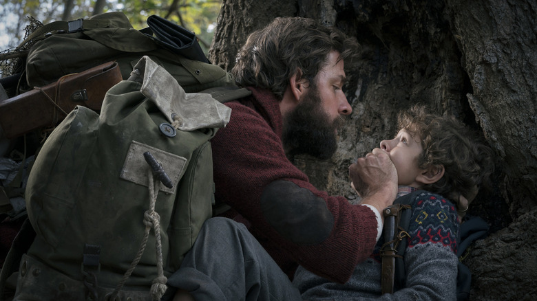 A Quiet Place John Krasinski and Noah Jupe