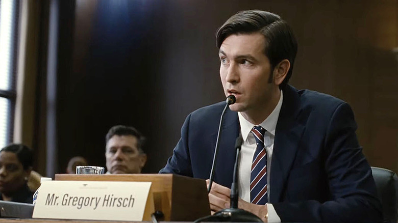 Nicholas Braun Cousin Greg testifying Succession season 2