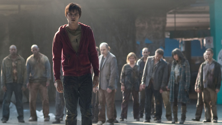Nicholas Hoult stars as a zombie in love, in Warm Bodies (2013)