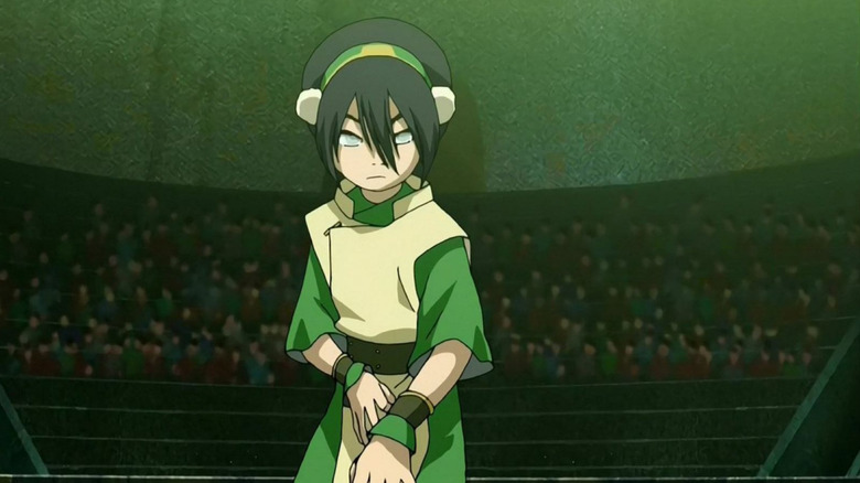 Avatar: The Last Airbender, Toph preparing for a duel