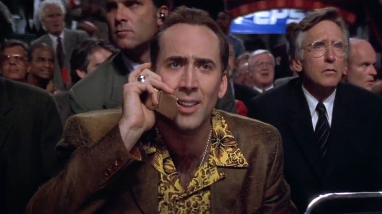 Snake Eyes Nic Cage on the phone