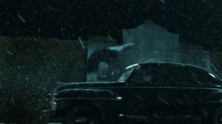 Holt McCallany getting wrecked by a car