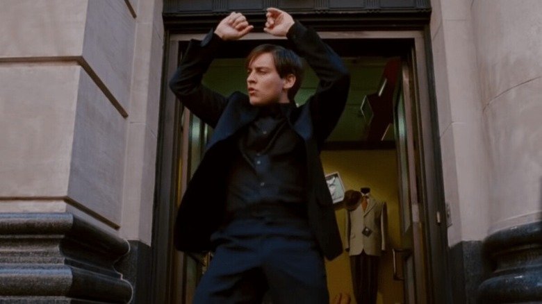 Tobey Maguire dancing in Spider-Man 3