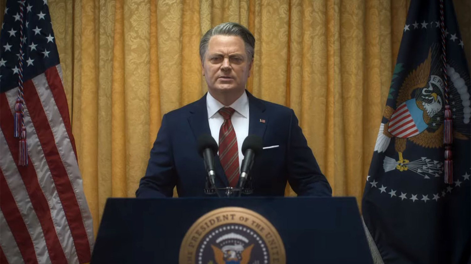 No, Nick Offerman's Civil War Character Isn't Based On Donald Trump