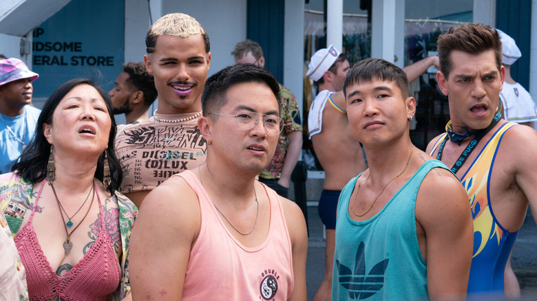 Margaret cho, Tomas Matos, Bowen Yang, Joel Kim Booster, and Matt Rogers in Fire Island