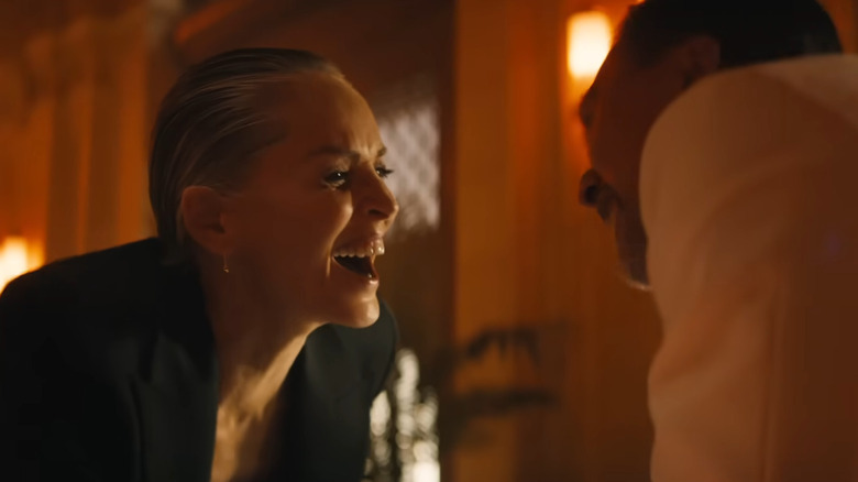 Lendina laughing at a cheating casino patron in Nobody 2