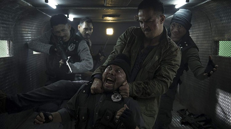 Ito goes to work on some thugs in The Night Comes For Us