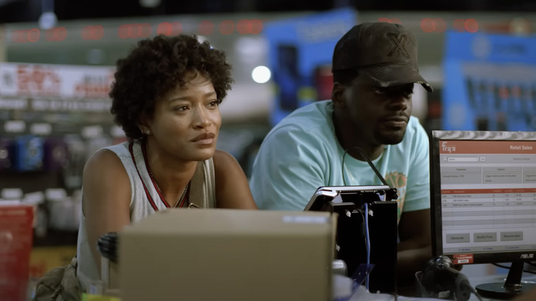 Keke Palmer and Daniel Kaluuya in Nope