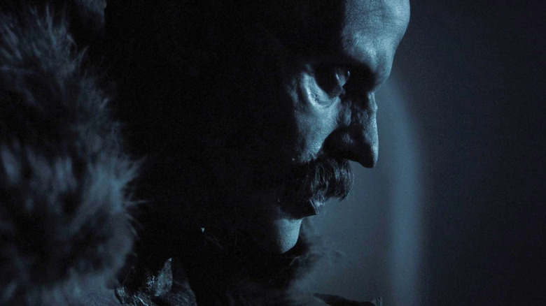 Count Orlok staring intensely in Nosferatu (2024)