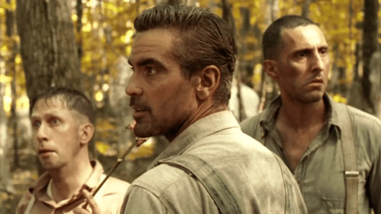 Tim Blake Nelson, George Clooney, and John Turturro in O Brother Where Art Thou?
