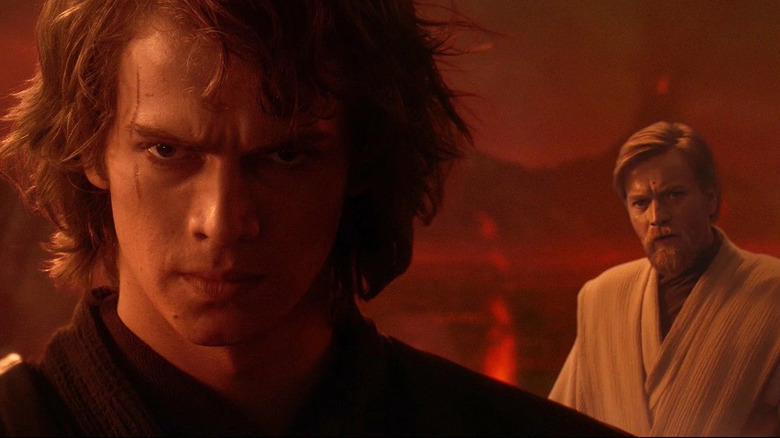 Anakin and Obi-Wan on Mustafar