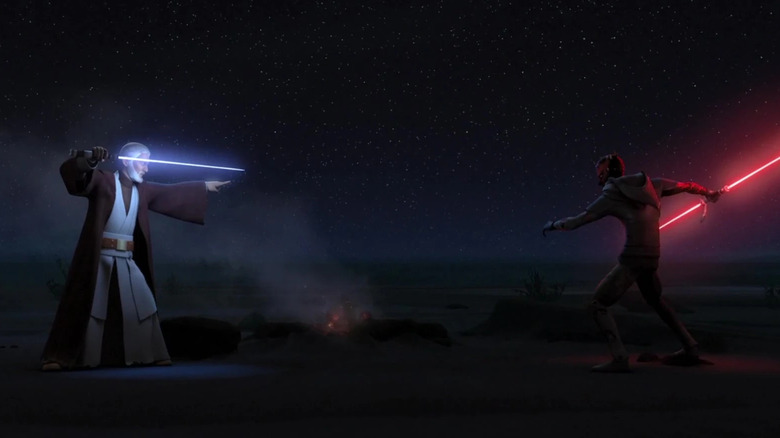 Obi-Wan and Maul lightsaber duel